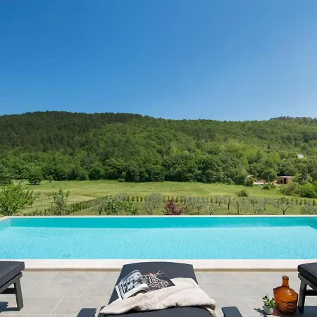 With Pool Surrounded By Woods In Labin *
