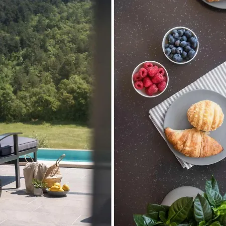 With Pool Surrounded By Woods In Labin * Labin (Istria)